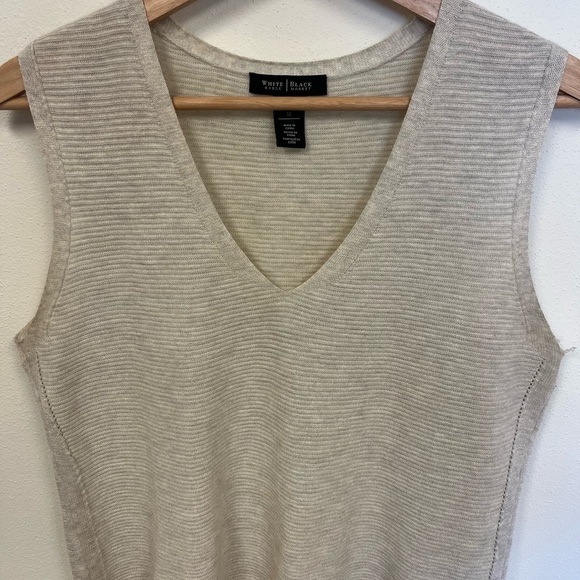 White House Black Market Gray Sleeveless Knit Tank Dress - Picture 5 of 11